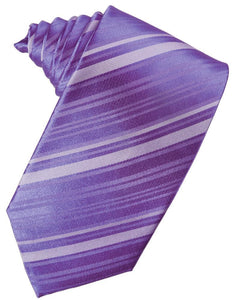 Freesia Striped Satin Necktie