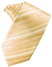 Harvest Maize Striped Satin Necktie