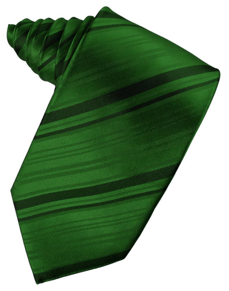 Hunter Striped Satin Necktie