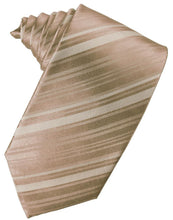 Latte Striped Satin Necktie
