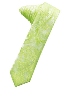 Lime Tapestry Skinny Necktie