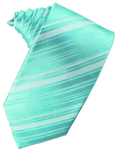 Mermaid Striped Satin Necktie