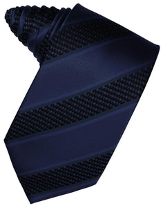 Navy Venetian Stripe Necktie