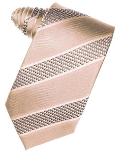 Peach Venetian Stripe Necktie