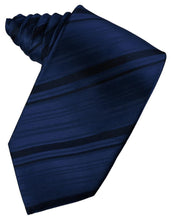 Peacock Striped Satin Necktie