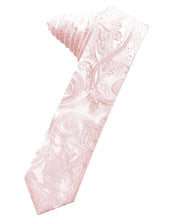 Pink Tapestry Skinny Necktie