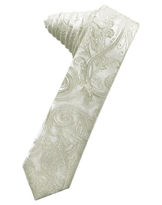 Platinum Tapestry Skinny Necktie