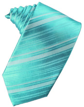 Pool Striped Satin Necktie