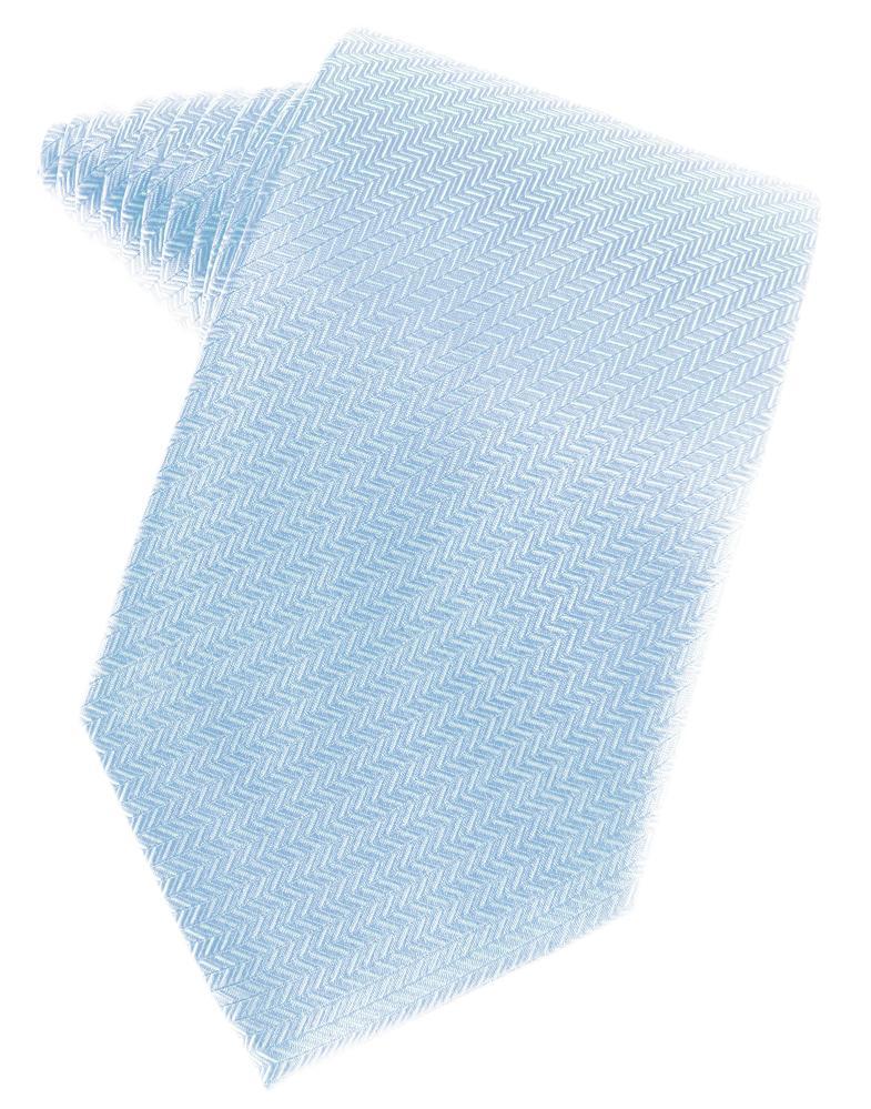 Powder Blue Herringbone Necktie