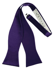 Cardi Self Tie Purple Luxury Satin Bow Tie