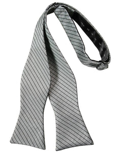 Cardi Self Tie Silver Palermo Bow Tie