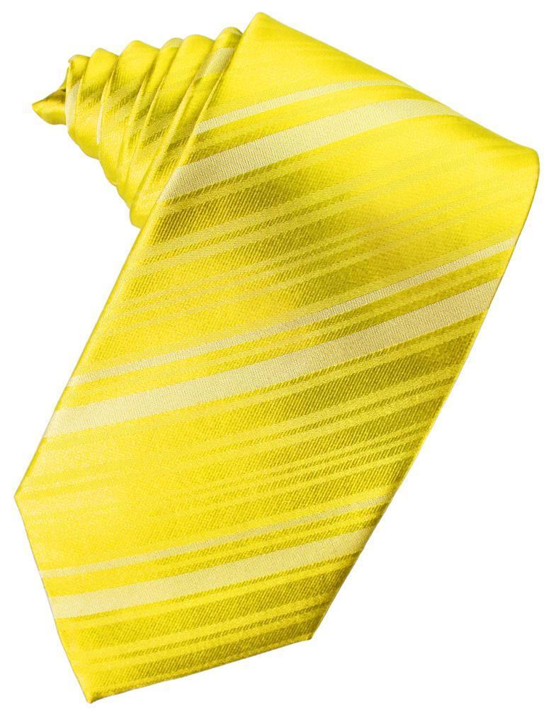 Sunbeam Striped Satin Necktie