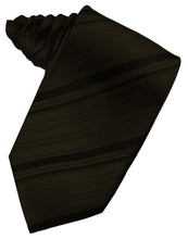 Truffle Striped Satin Necktie