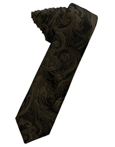 Truffle Tapestry Skinny Necktie