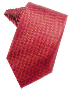 Watermelon Herringbone Necktie