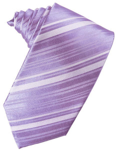 Wisteria Striped Satin Necktie