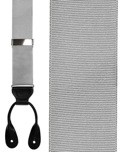 Cardi "Silver Grosgraine Ribbon II" Suspenders