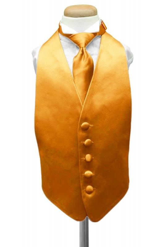 Tangerine Luxury Satin Necktie Tangerine Luxury Satin Necktie
