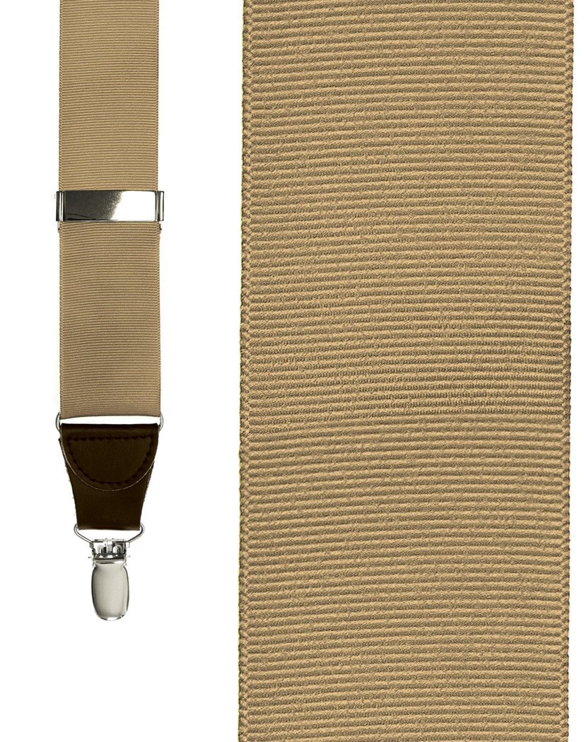 Cardi "Taupe Grosgraine Ribbon" Suspenders