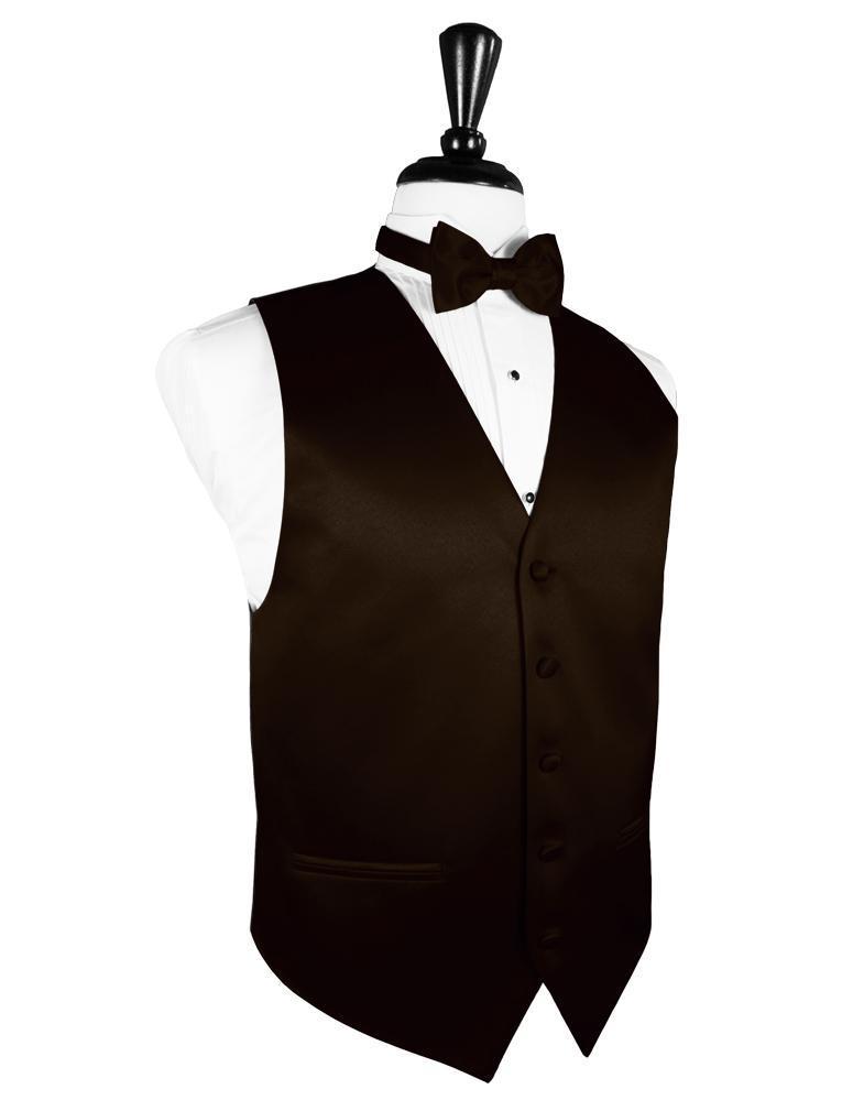 Truffle Luxury Satin Tuxedo Vest