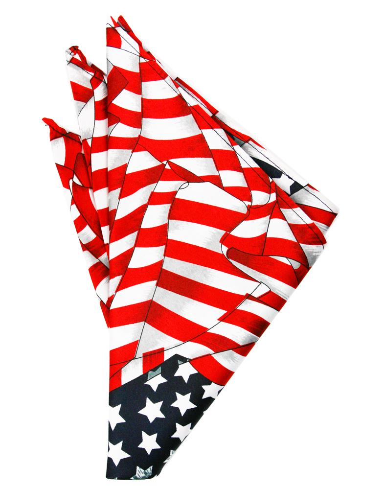 Cardi Waving Flags Pocket Square