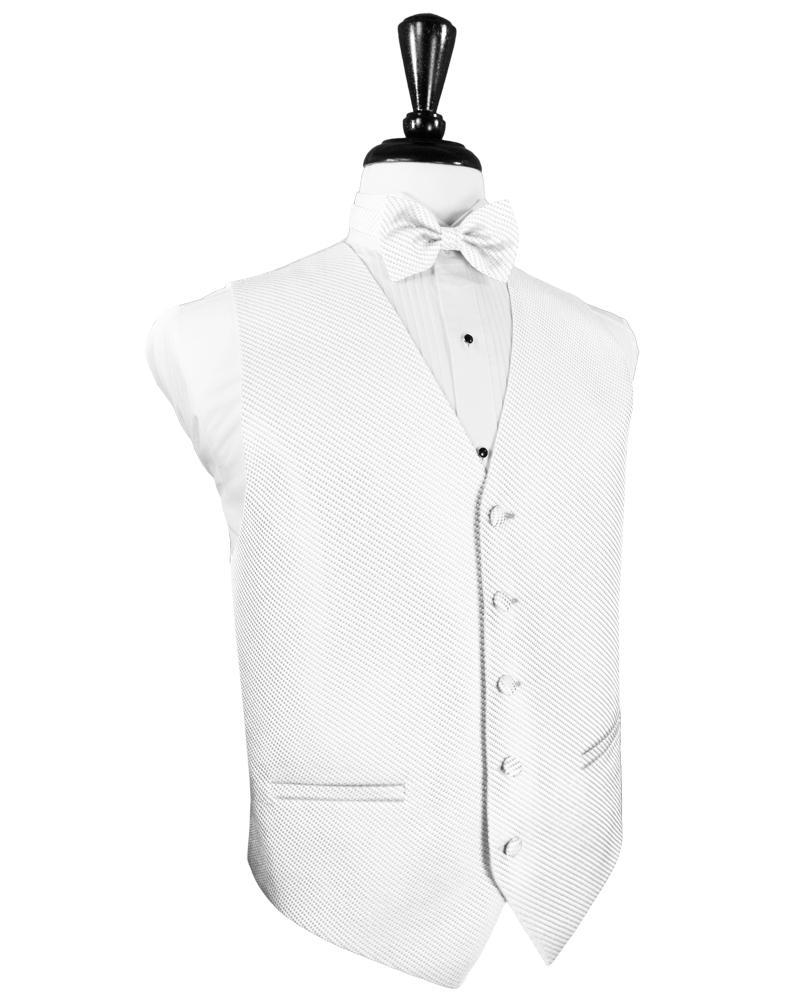 White Venetian Tuxedo Vest