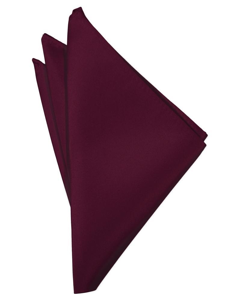 Cardi Wine Luxury Satin Pocket Square