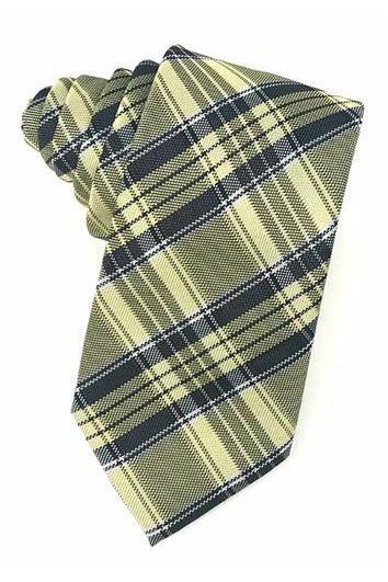 Cardi Yellow Madison Plaid Necktie