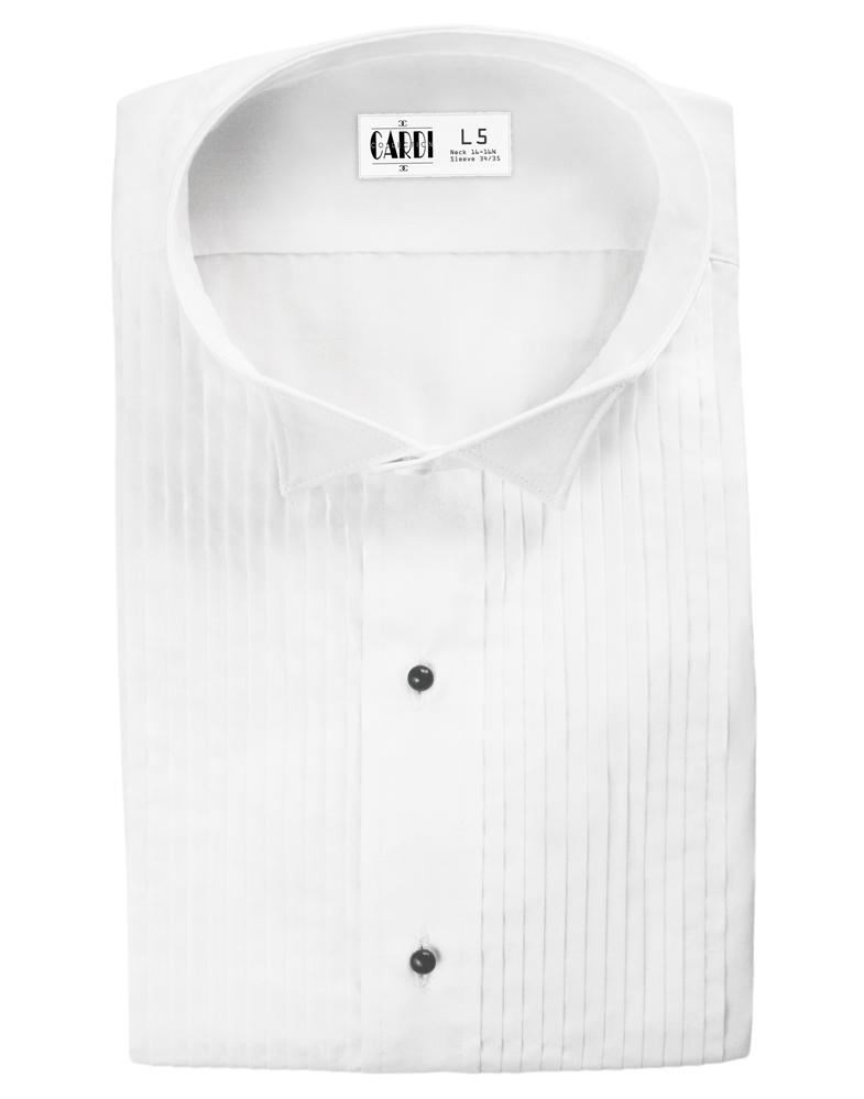 Classic Collection "Aldo" Kids White Wingtip Tuxedo Shirt