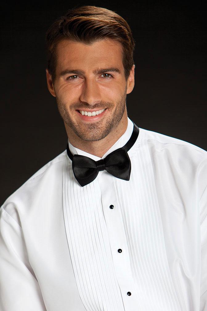 Plain white shirt with tuxedo hotsell