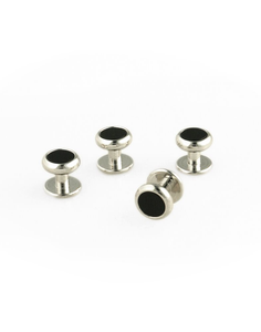 Classic Collection Black Onyx Inset with Silver Setting Studs Set