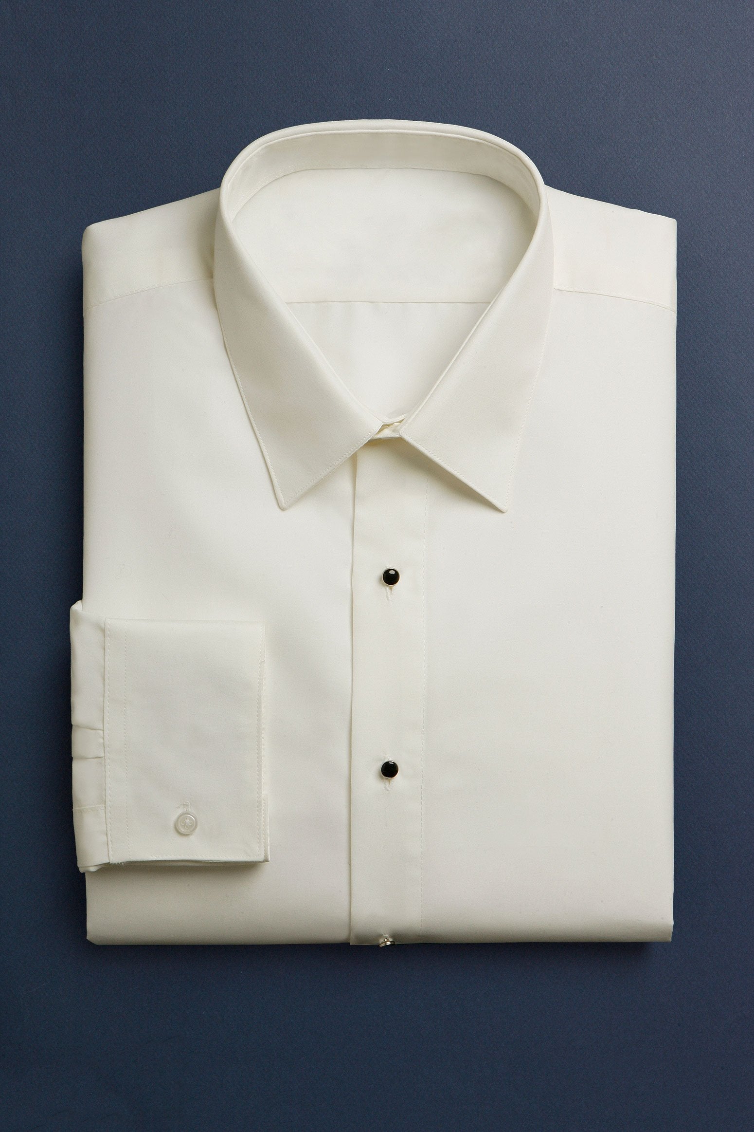 Classic Collection "Como" Ivory Laydown Tuxedo Shirt
