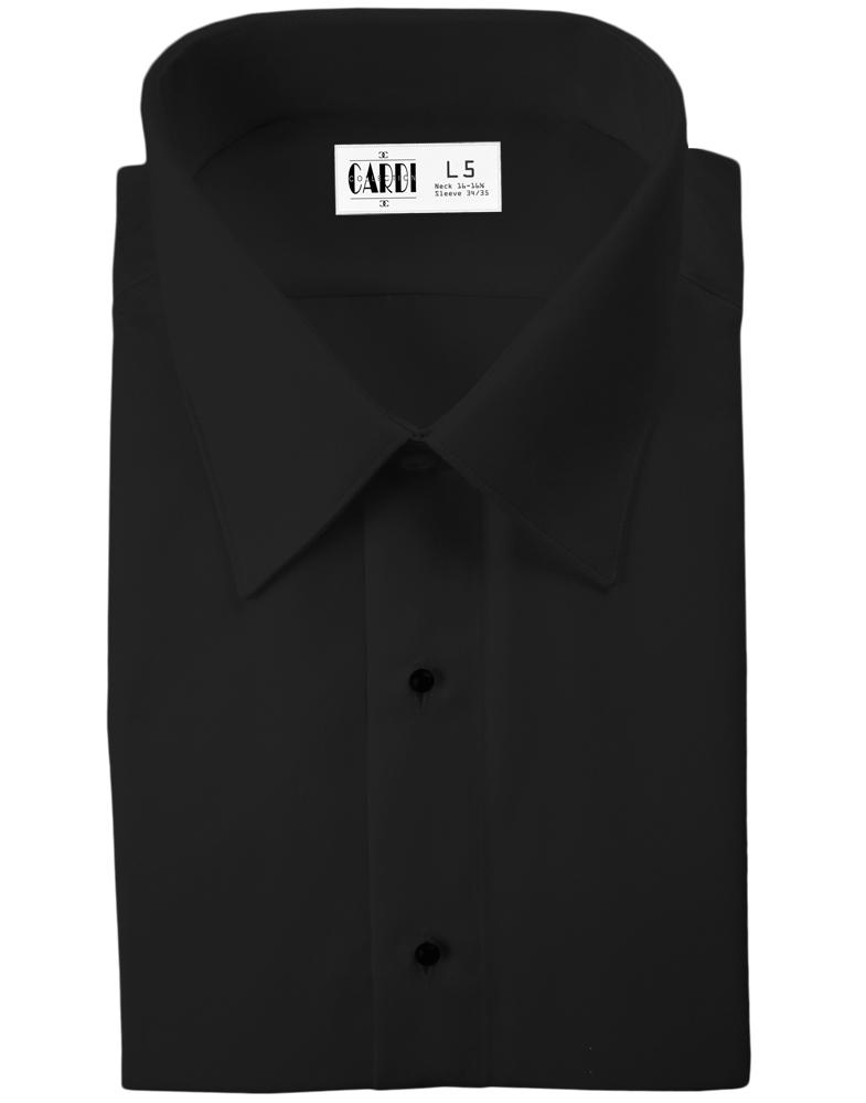 Classic Collection "Como" Kids Black Laydown Tuxedo Shirt