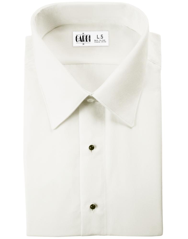 Classic Collection "Como" Kids Ivory Laydown Tuxedo Shirt