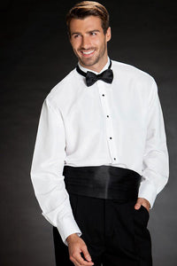 Classic Collection "Lucca" White Wingtip Tuxedo Shirt