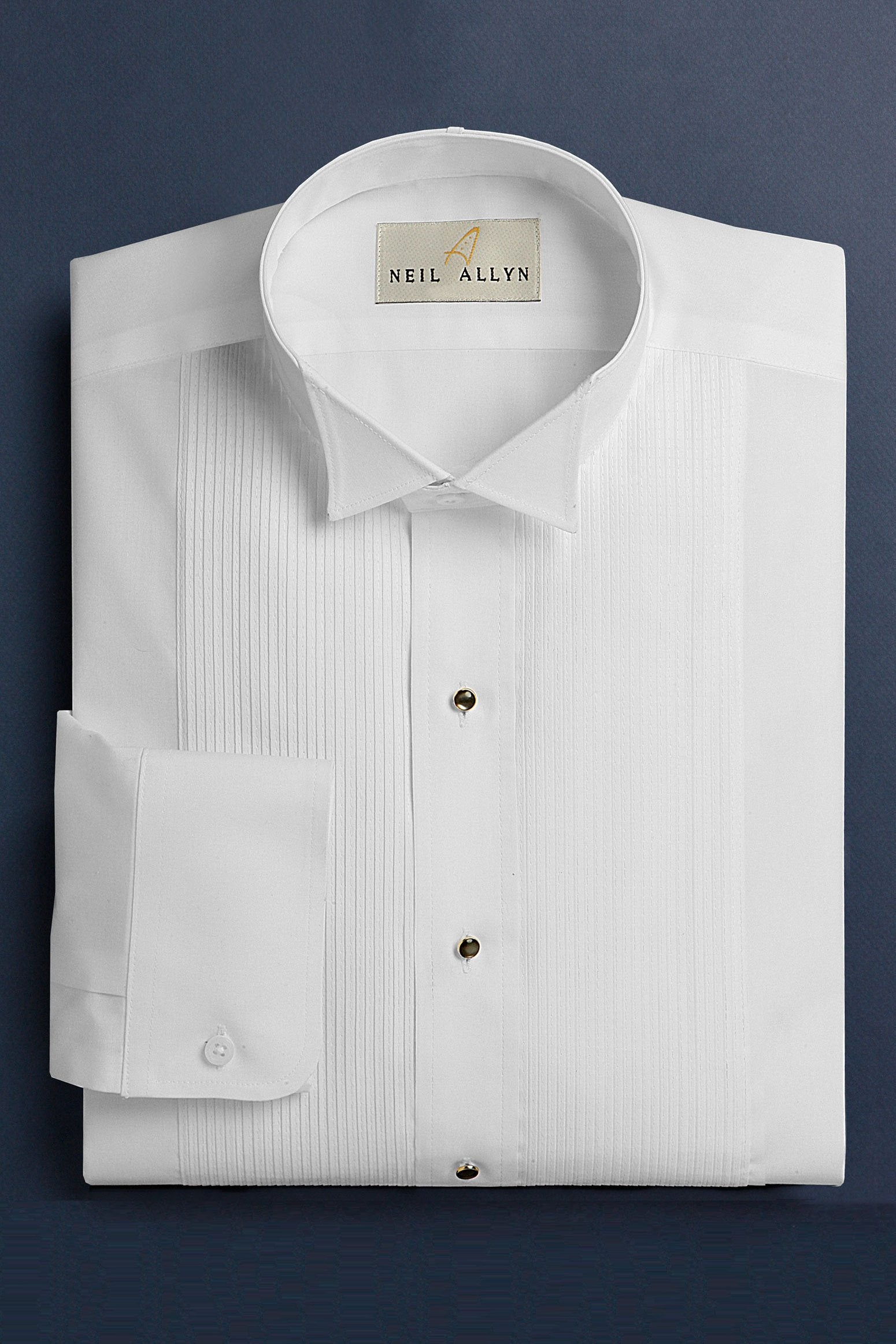 Classic Collection "Timothy" White Wingtip Tuxedo Shirt