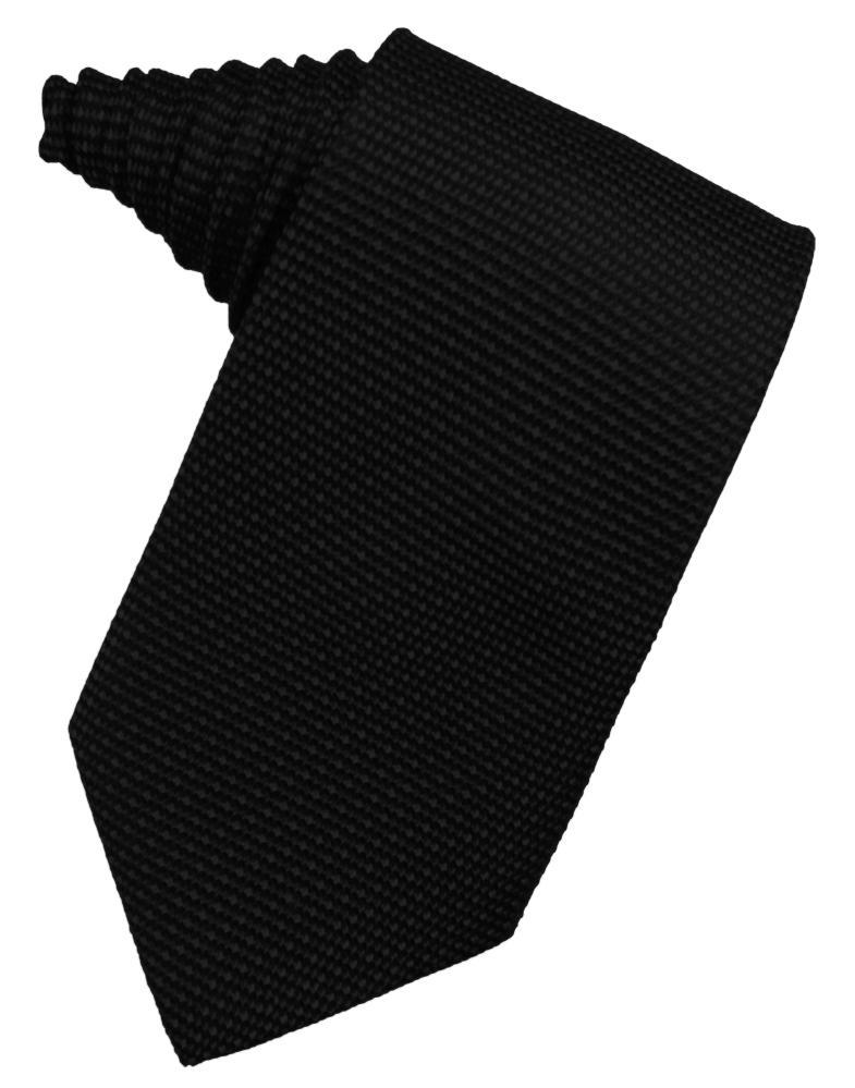 Black Silk Weave Necktie
