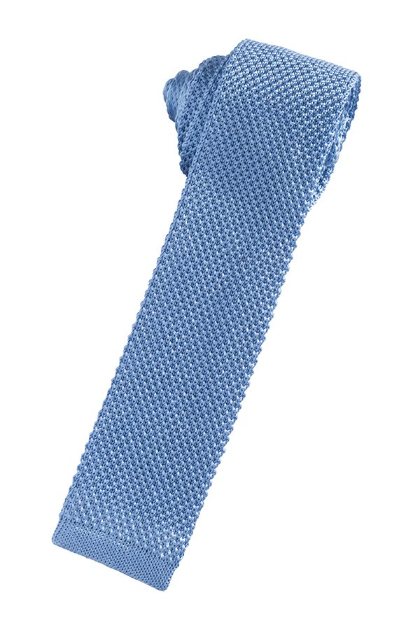 Leisure Blue Silk Knit Necktie