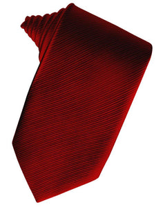 Red Faille Silk Necktie