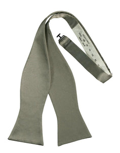 Cristoforo Cardi Self Tie Platinum Noble Silk Bow Tie