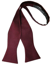Cristoforo Cardi Self Tie Wine Silk Weave Bow Tie