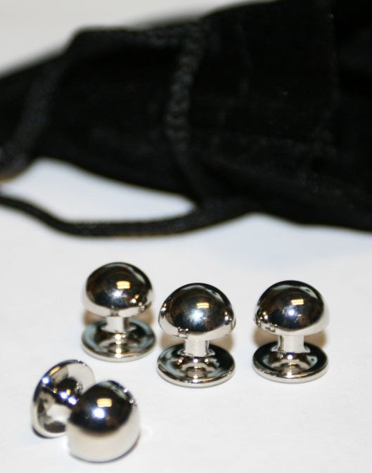 Cristoforo Cardi Silver Dome Studs