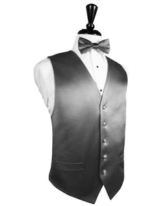 Cristoforo Cardi Silver Noble Silk Tuxedo Vest