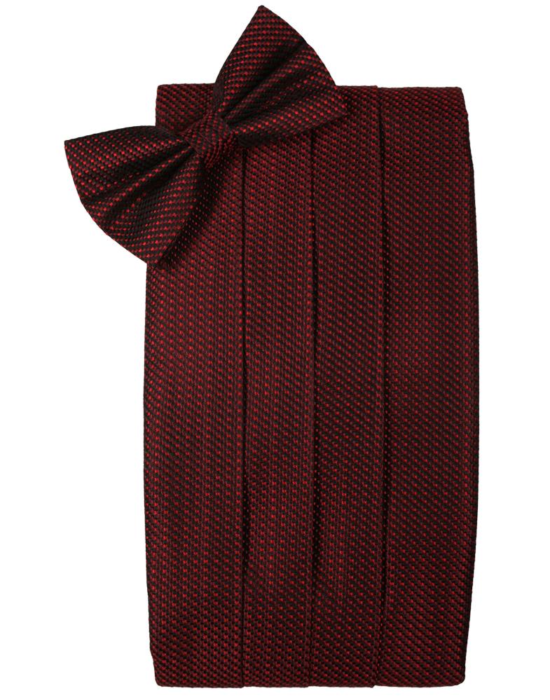 Wine Silk Weave Cummerbund & Bow Tie Set Wine Silk Weave Cummerbund & Bow Tie Set