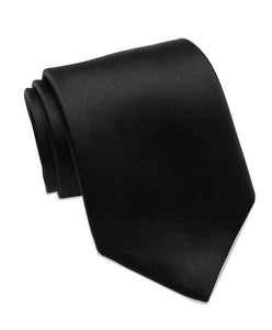 David Donahue Duchese Silk Satin Solid Necktie