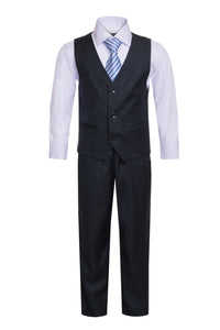 Ferrecci "Jax" Kids Charcoal Suit 5-Piece Set