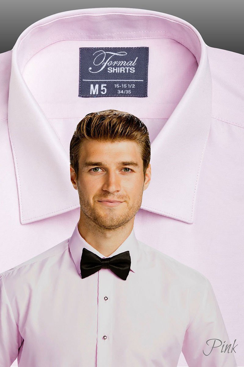 Formal Shirts "Jessie" Pink Laydown Tuxedo Shirt