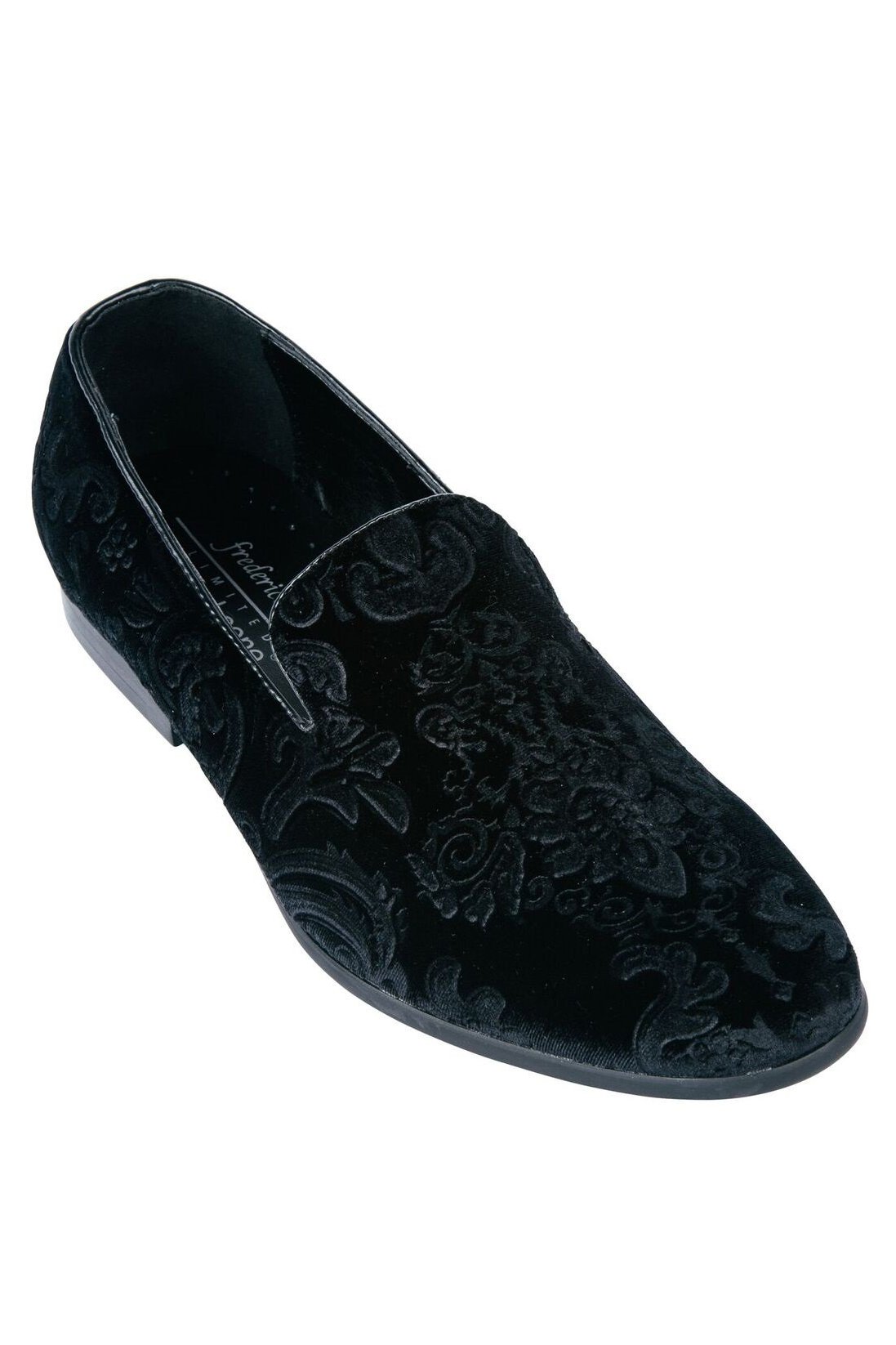 Frederico Leone "Marcel" Black Velvet Frederico Leone Tuxedo Shoes