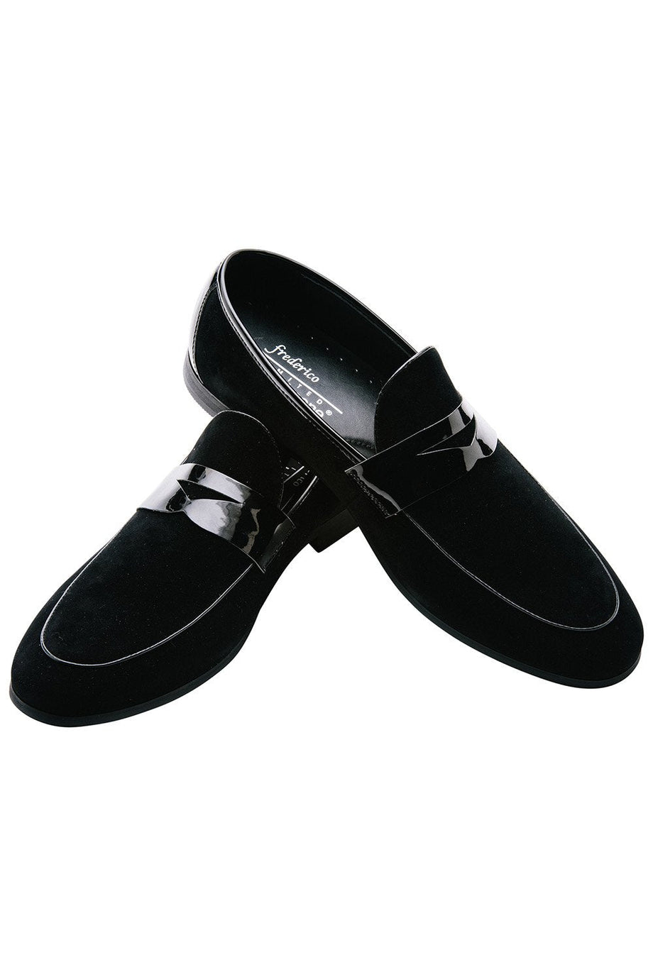 Frederico Leone "New Yorker" Black Suede Frederico Leone Tuxedo Shoes