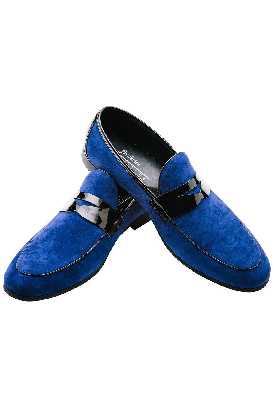 Frederico Leone "New Yorker" Blue Suede Frederico Leone Tuxedo Shoes